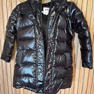 Appaman Shiny Black Quilted Puffer Coated ( Like new )